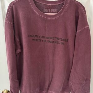Taylor Swift Maroon Sweatshirt